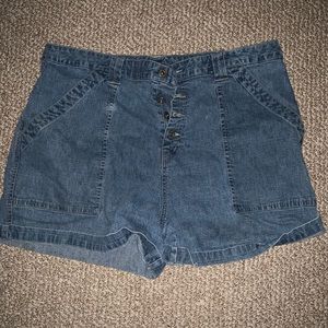 LA Blues Stretch Jean Shorts